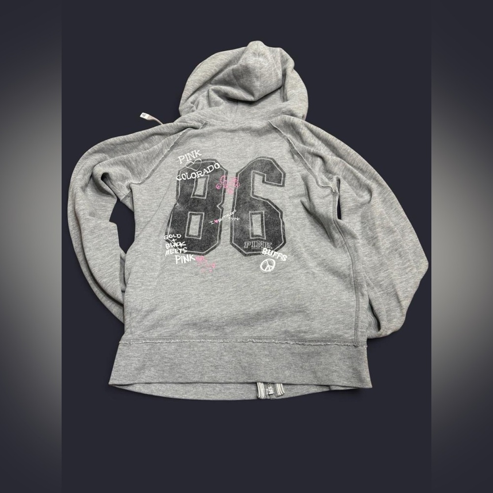 Victoria’s Secret PINK x Colorado Buffaloes Zip Hoodie (Collegiate) Y2K
